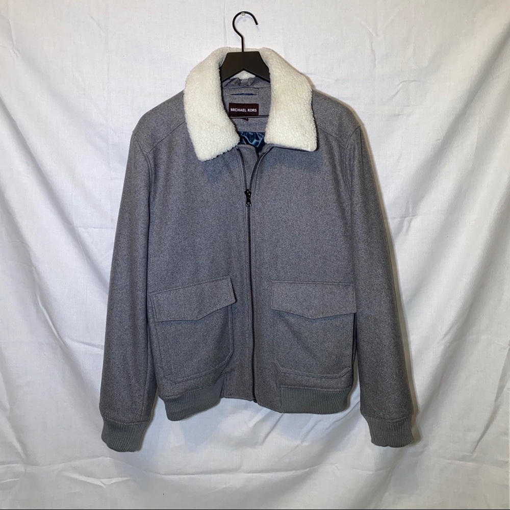 Men’s Michael Kors Wool Bomber Jacket
